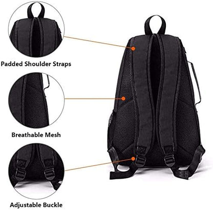 Professional Tennis and Pickleball Bag - Durable Waterproof Backpack for Rackets, Balls, and Paddles
