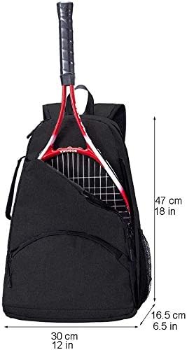 Professional Tennis and Pickleball Bag - Durable Waterproof Backpack for Rackets, Balls, and Paddles